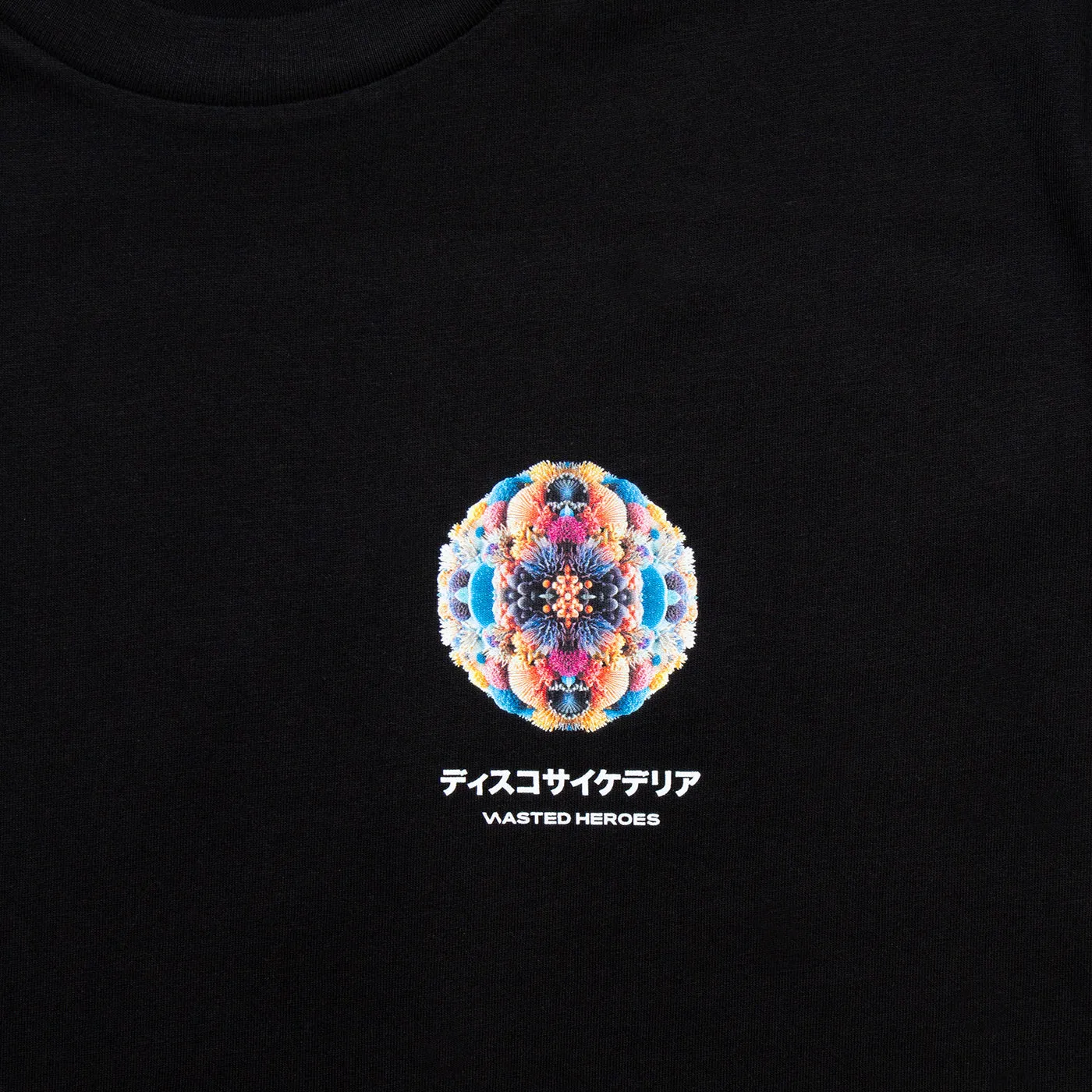 027 Disco Psychedelia Back Print - Tshirt - Black