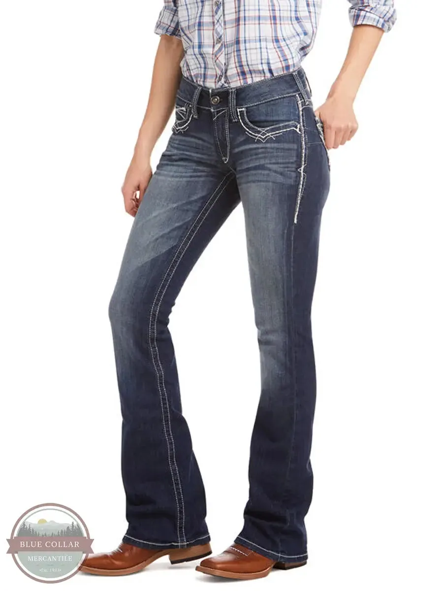 10017510 Entwined Marine R.E.A.L. Mid Rise Boot Cut Jeans