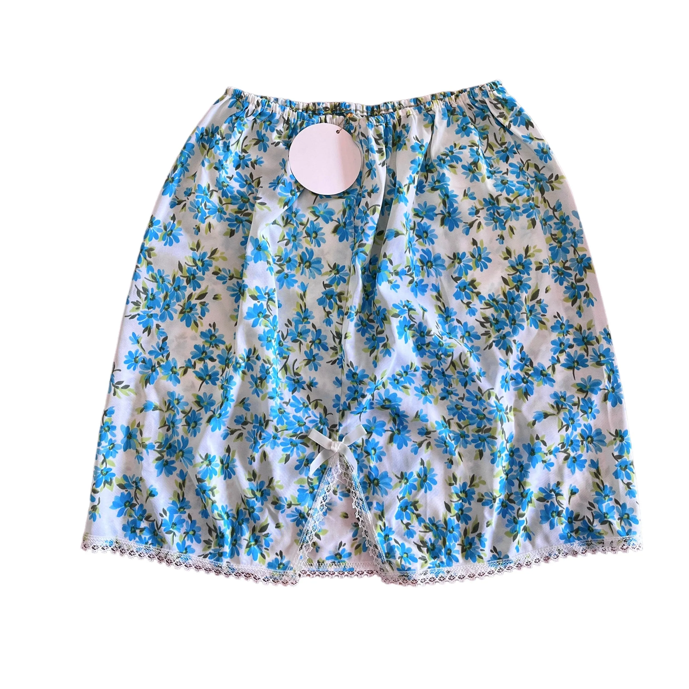 1970's Floral Nylon Petticoat  Skirt / 5-6Y