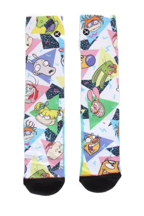 90's Nickelodean Socks - Multi Color