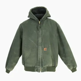 Active Hooded Jacket - Washed Green