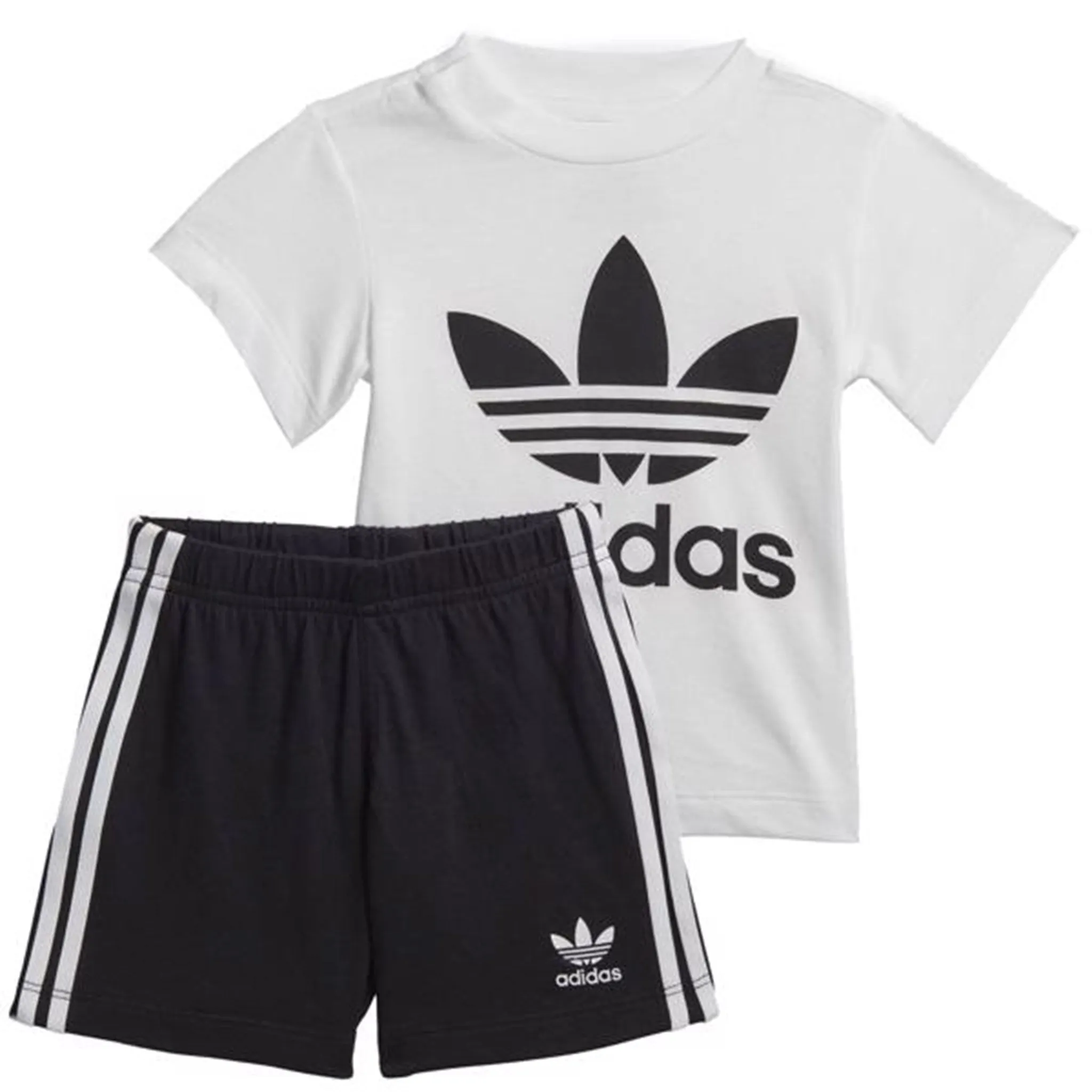 adidas Shorts Tee Set White/Black