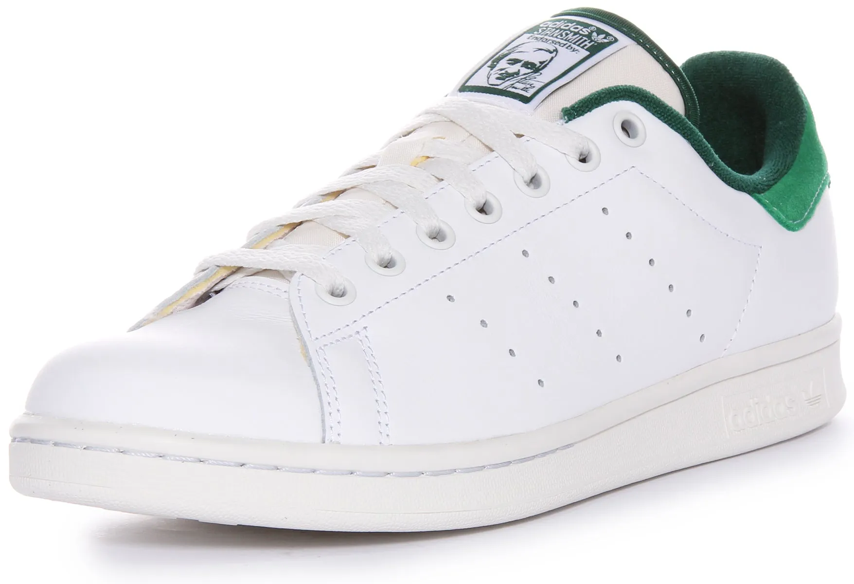 Adidas Stan Smith In White Green For Men