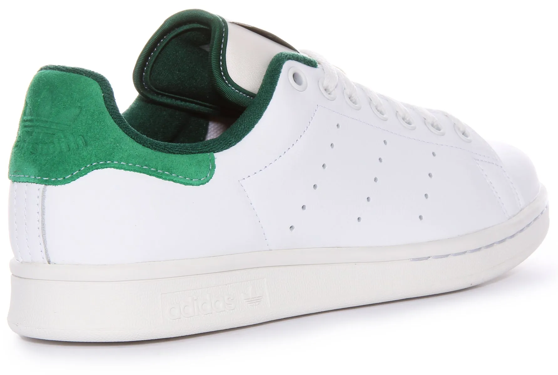 Adidas Stan Smith In White Green For Men