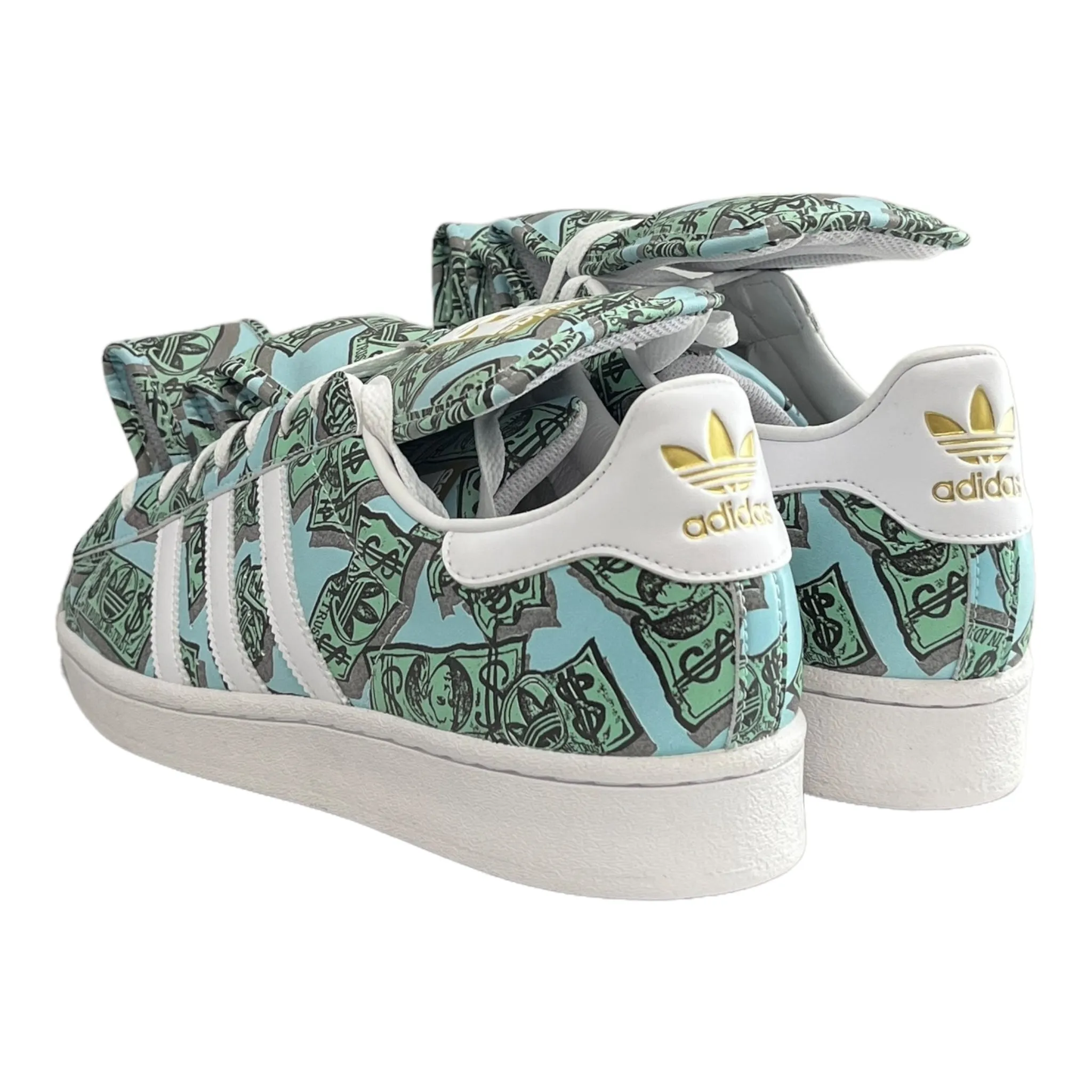 adidas/JEREMY SCOTT/Low-Sneakers/US 10/All Over Print/BLU/Money Print SuperStar