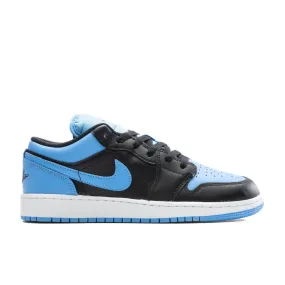 Air Jordan 1 Low (GS) - Black/Black/University Blue