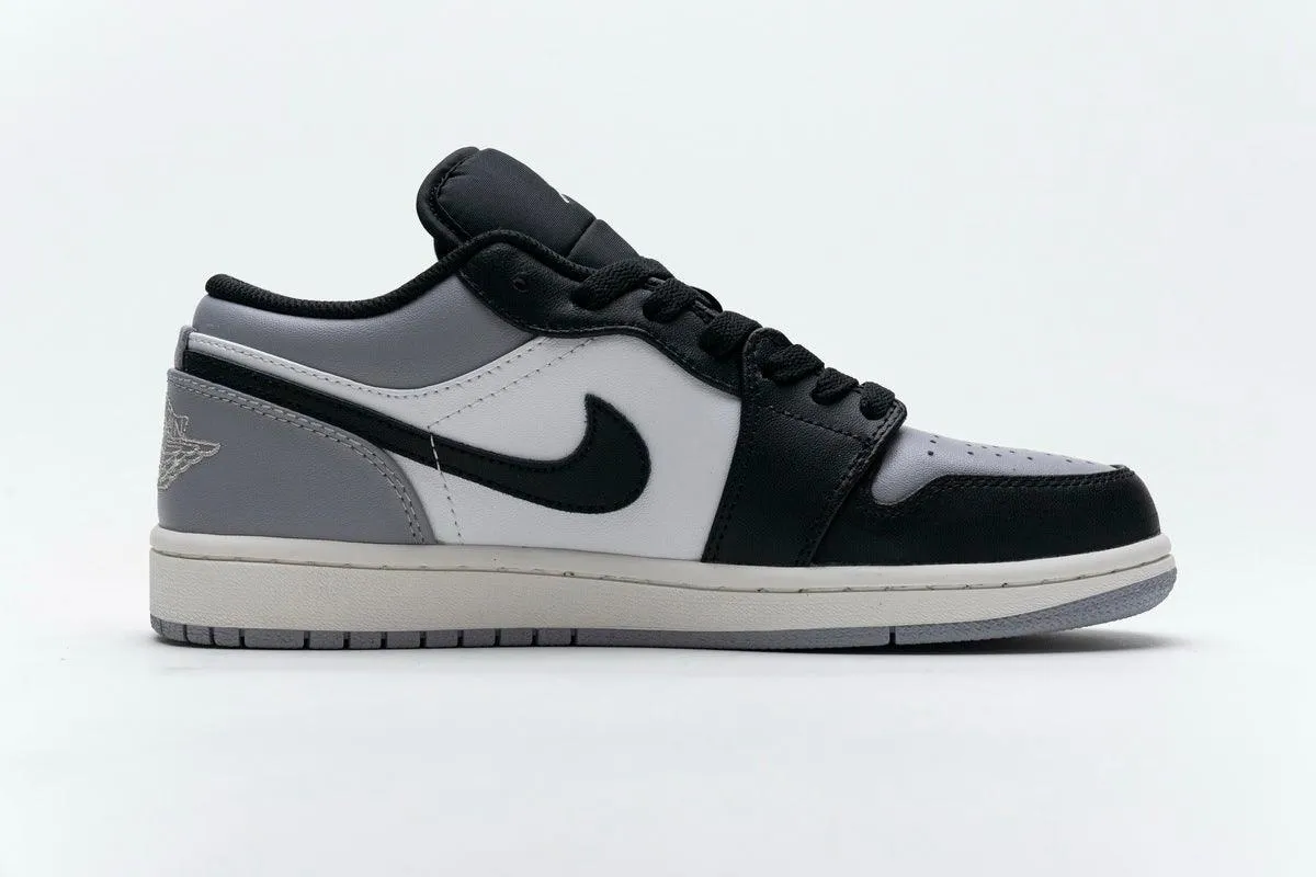 AIR JORDAN 1 LOW " WHITE/ATMOSPHERE GREY-BLACK "