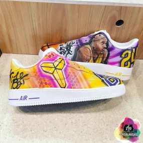 Airbrush Custom Kobe Bryant Shoe Design