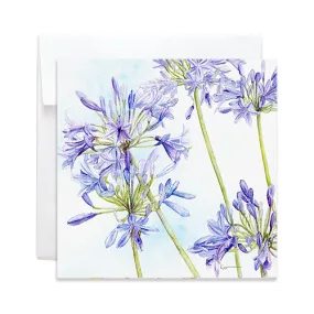 Allium Watercolour Note Card