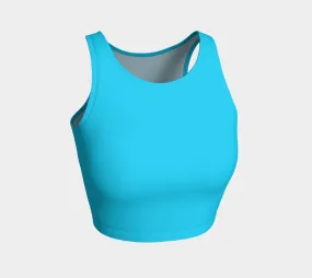 Anime Sky Blue Athletic Crop Top