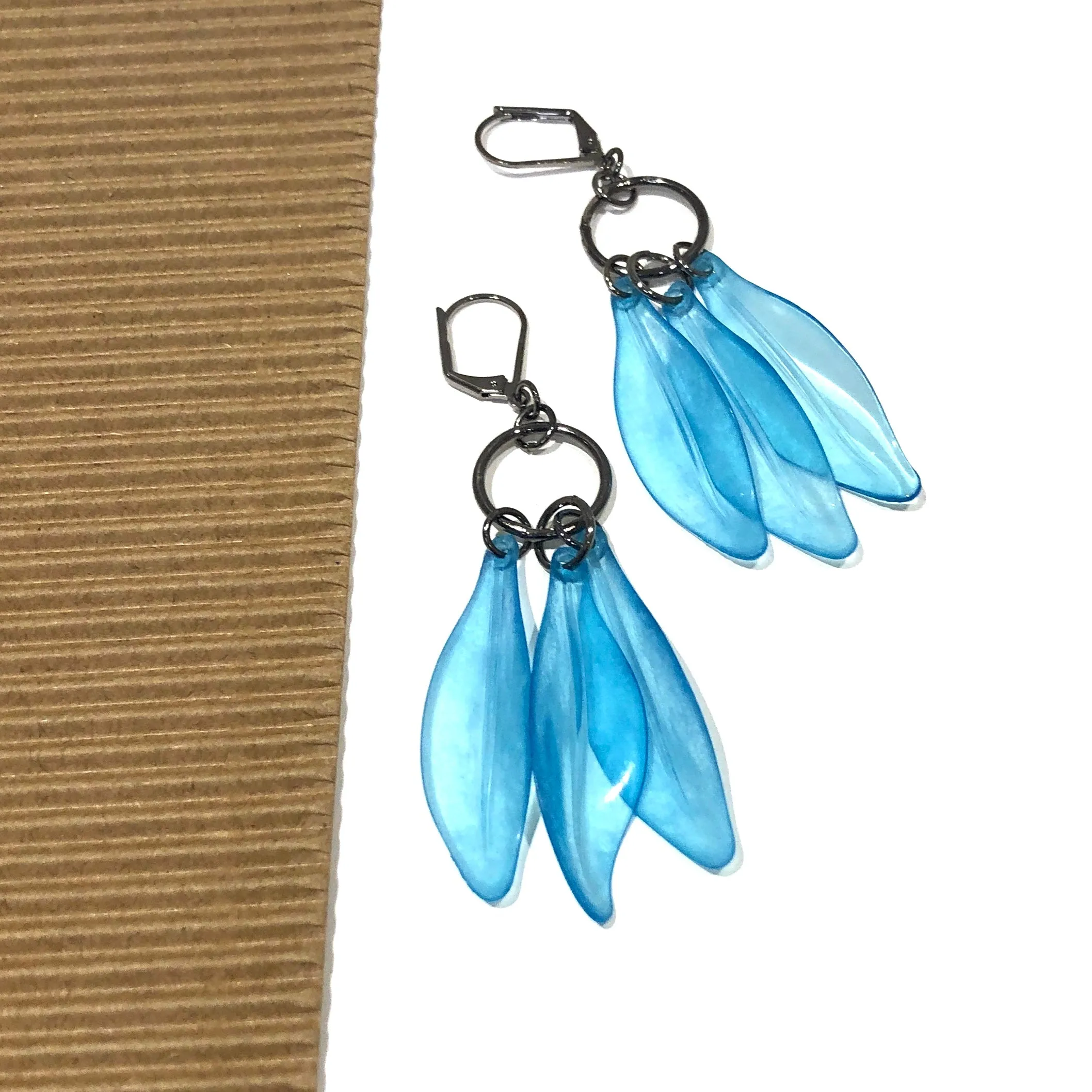 Aqua Blue Dream Drop Earrings