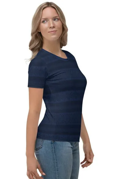 Arabesque Blue Women's T-shirt