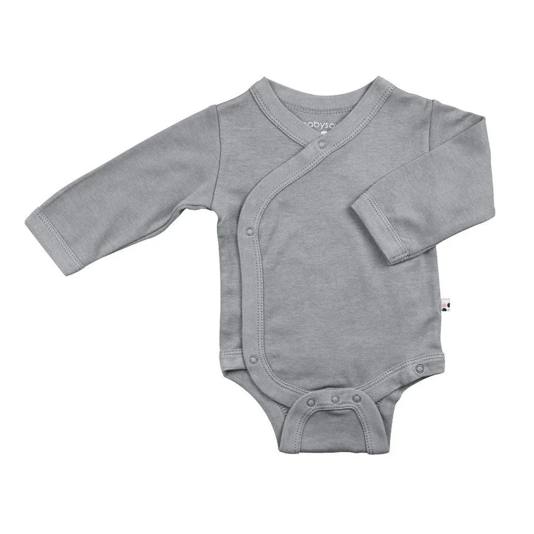 Baby Organic Kimono Bodysuit Plain Colors 嬰兒有機棉和尚衣(淨色) (3-6/6-12/12-18)