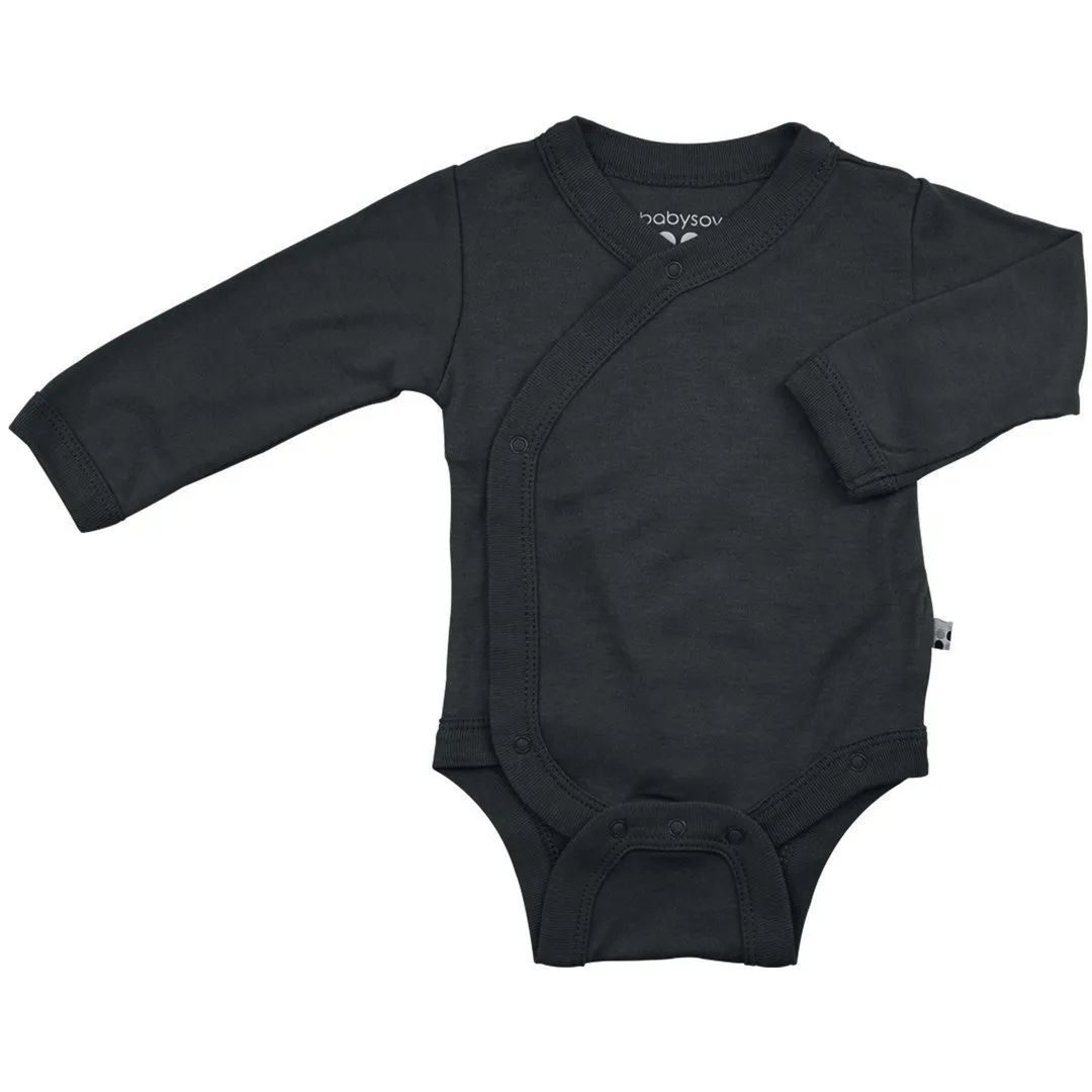 Baby Organic Kimono Bodysuit Plain Colors 嬰兒有機棉和尚衣(淨色) (3-6/6-12/12-18)