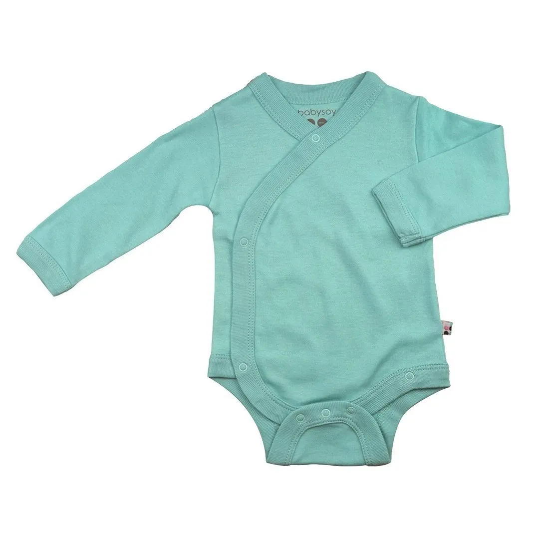 Baby Organic Kimono Bodysuit Plain Colors 嬰兒有機棉和尚衣(淨色) (3-6/6-12/12-18)