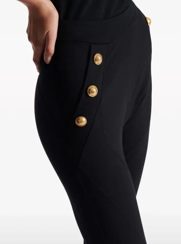 Balmain 6-Button knitted leggings