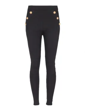 Balmain 6-Button knitted leggings