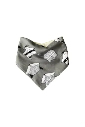 Bandana Bib Grey Fox   Bear