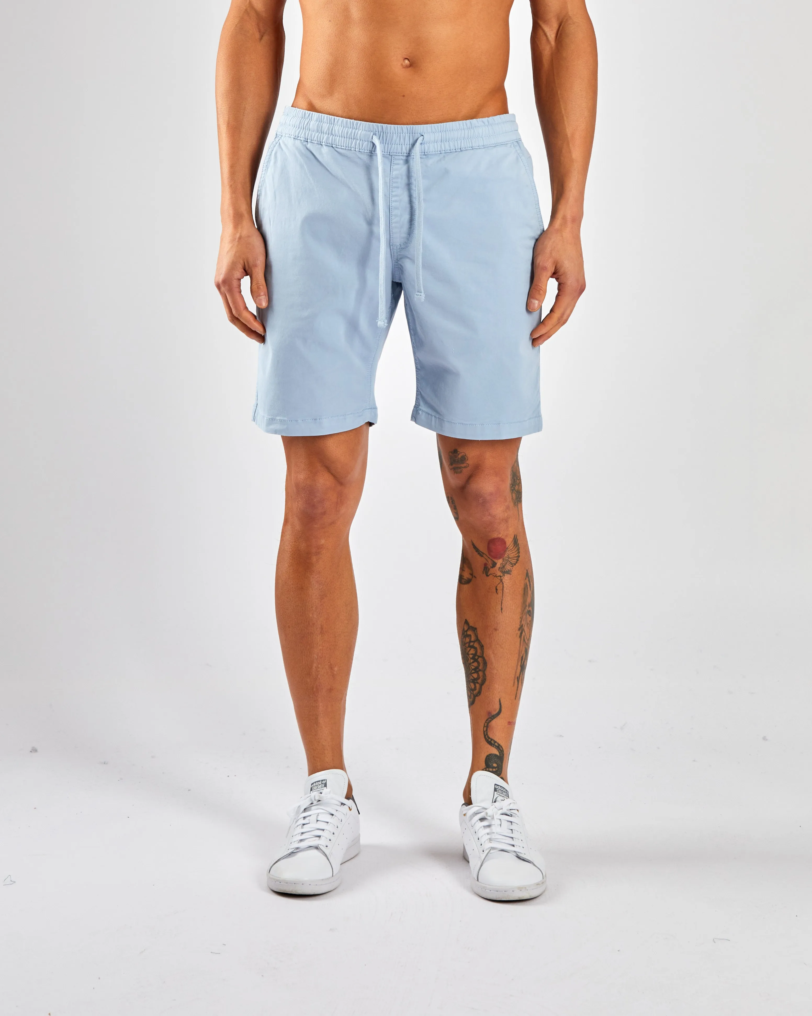 Baron Drawcord Short Blue Fog