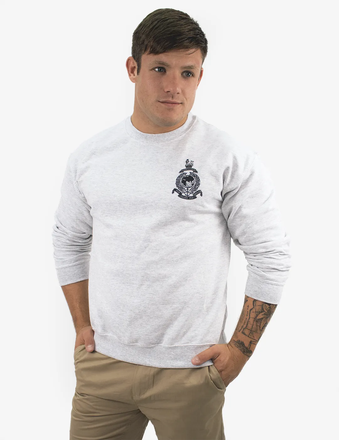 Basic Royal Marines Commando Sweatshirt - Grey