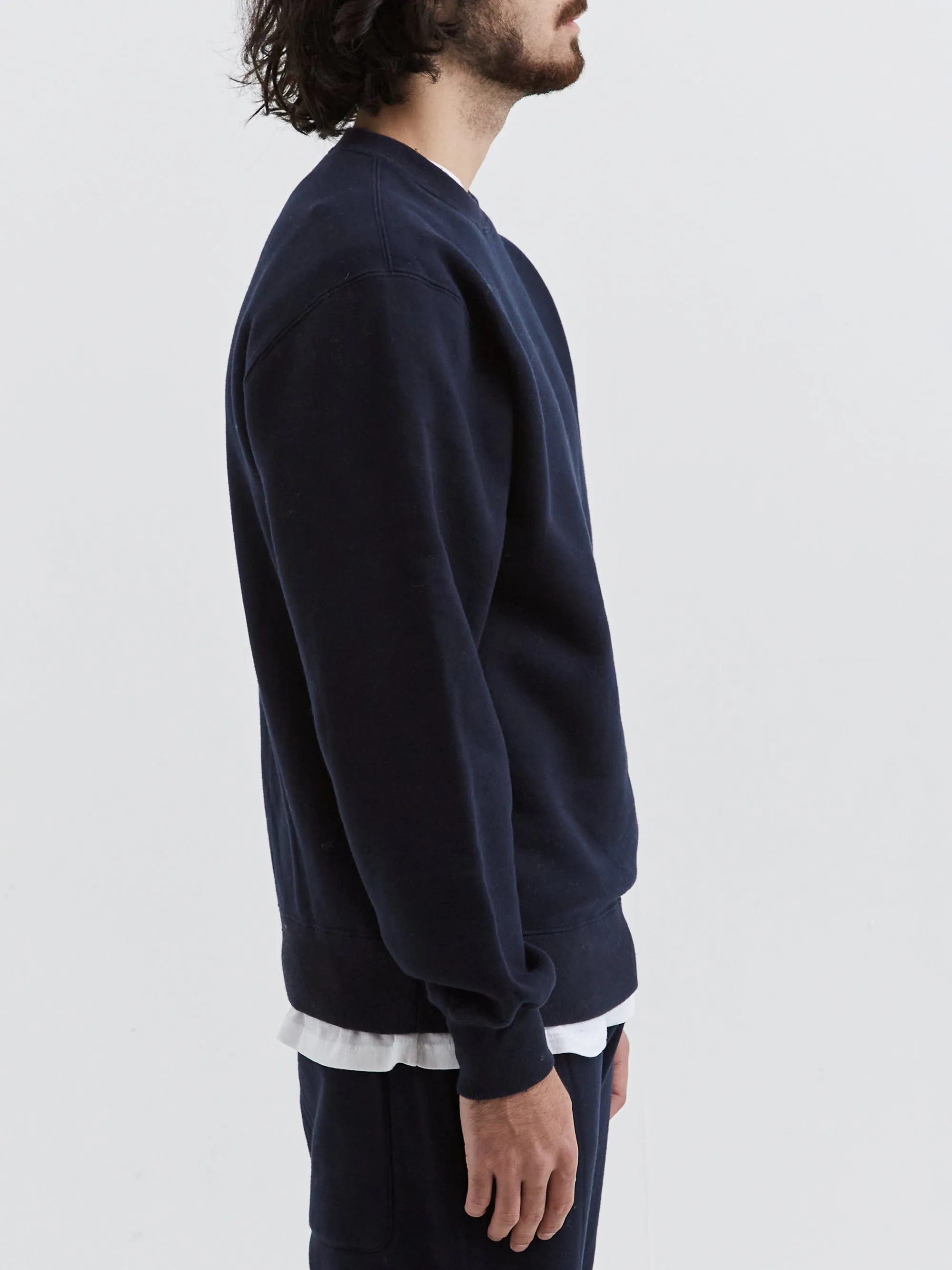 Beams Plus Crew Sweat - Navy