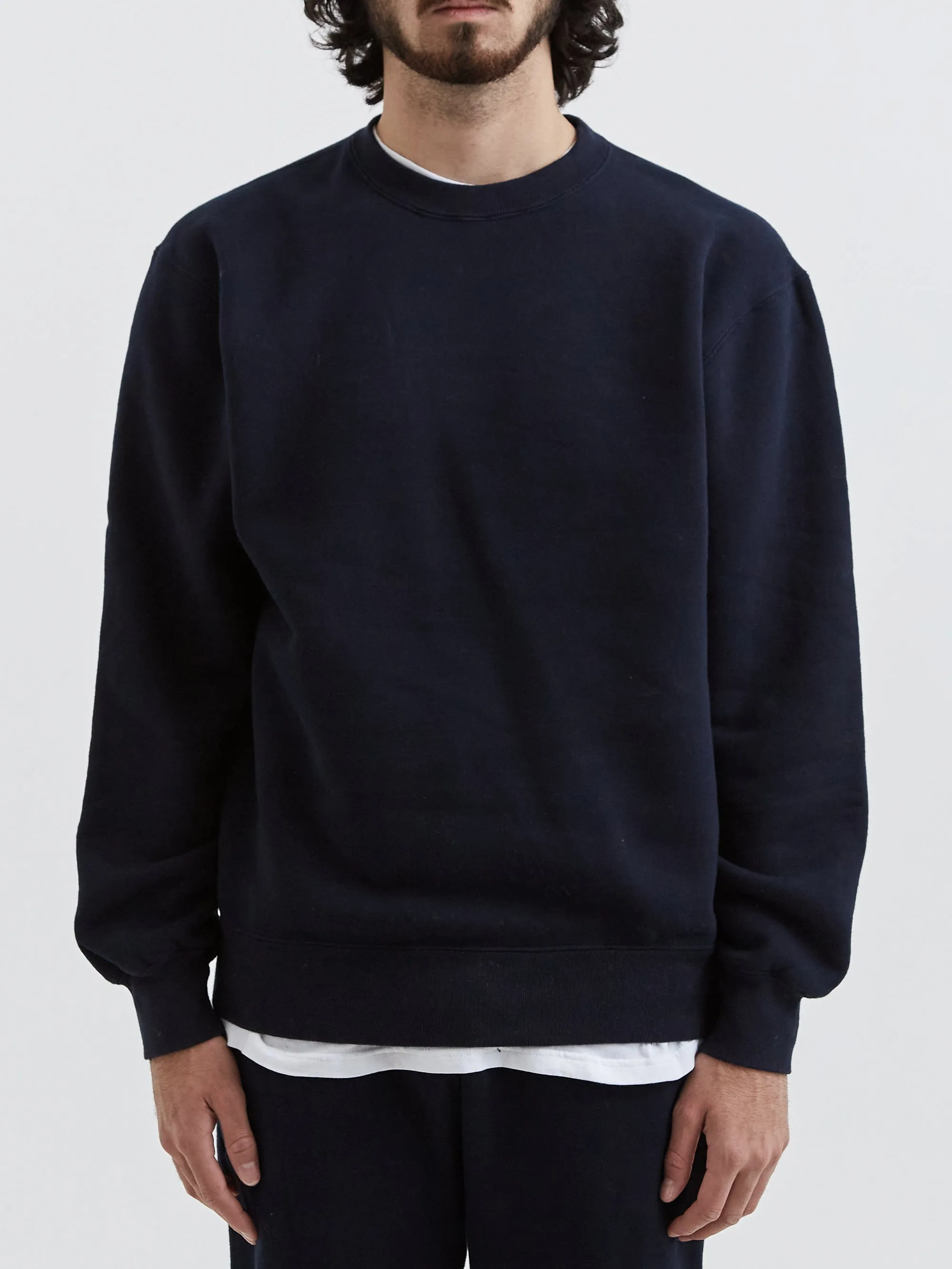 Beams Plus Crew Sweat - Navy