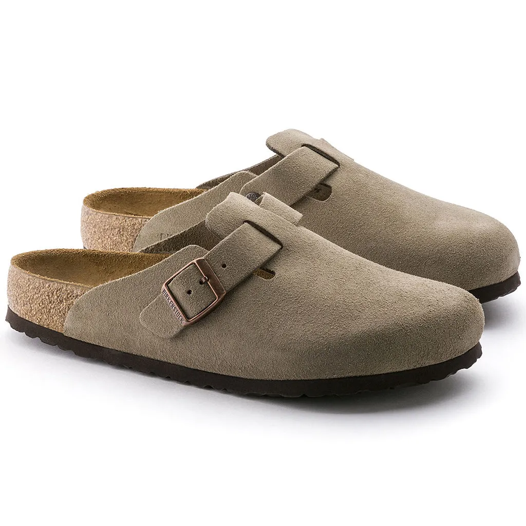 Birkenstock Boston Soft Foodbed Slip-On Clog - Suede Leather