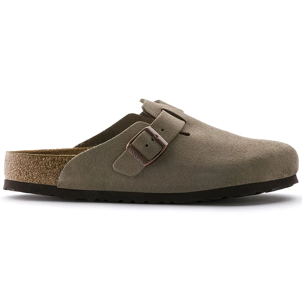 Birkenstock Boston Soft Foodbed Slip-On Clog - Suede Leather