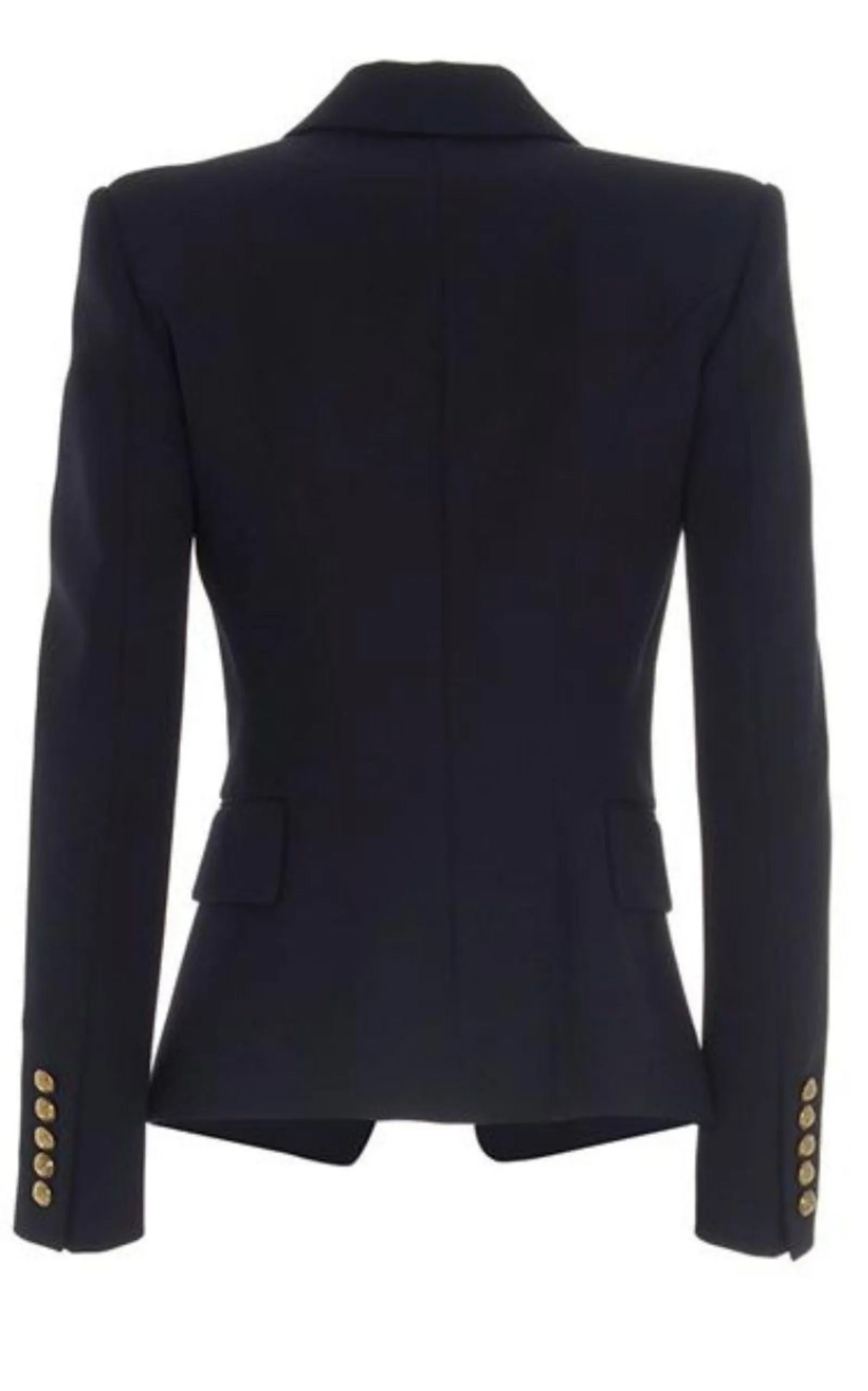 Black Double-Breasted Blazer Jacket