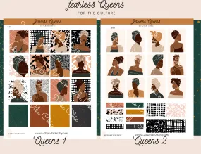 Black Girl Planner Stickers - Headwraps