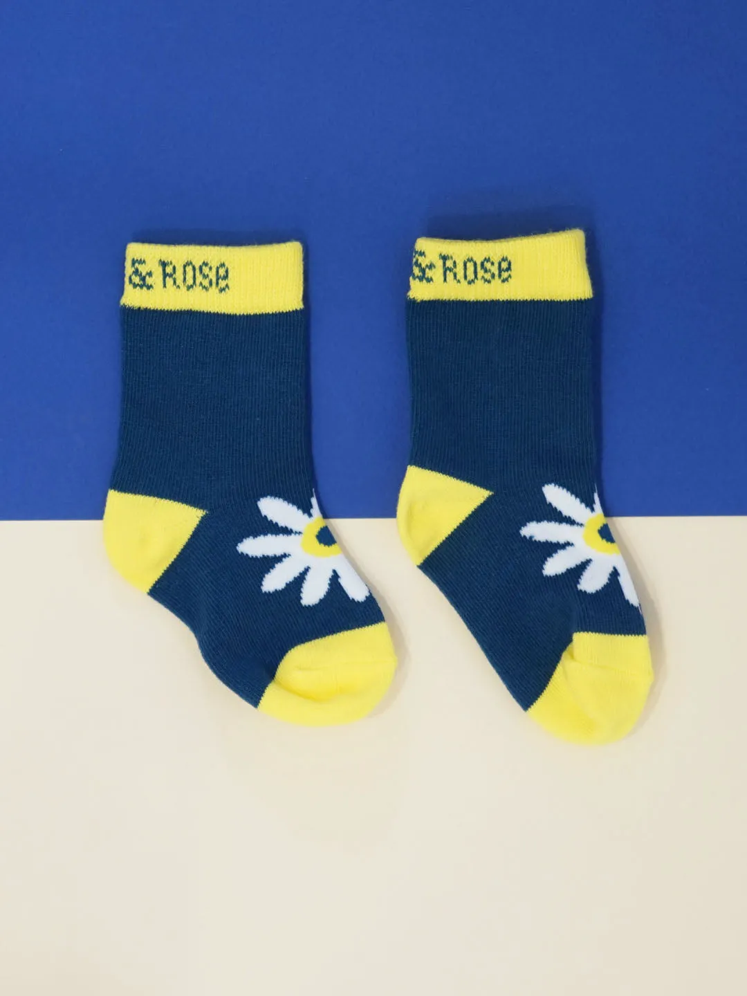 Blade and Rose Daisy In Bloom Cotton Socks 藍雛菊全棉嬰兒襪