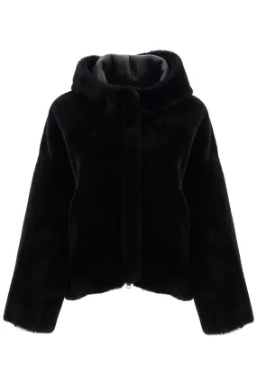 BLANCHA shearling bomber jacket