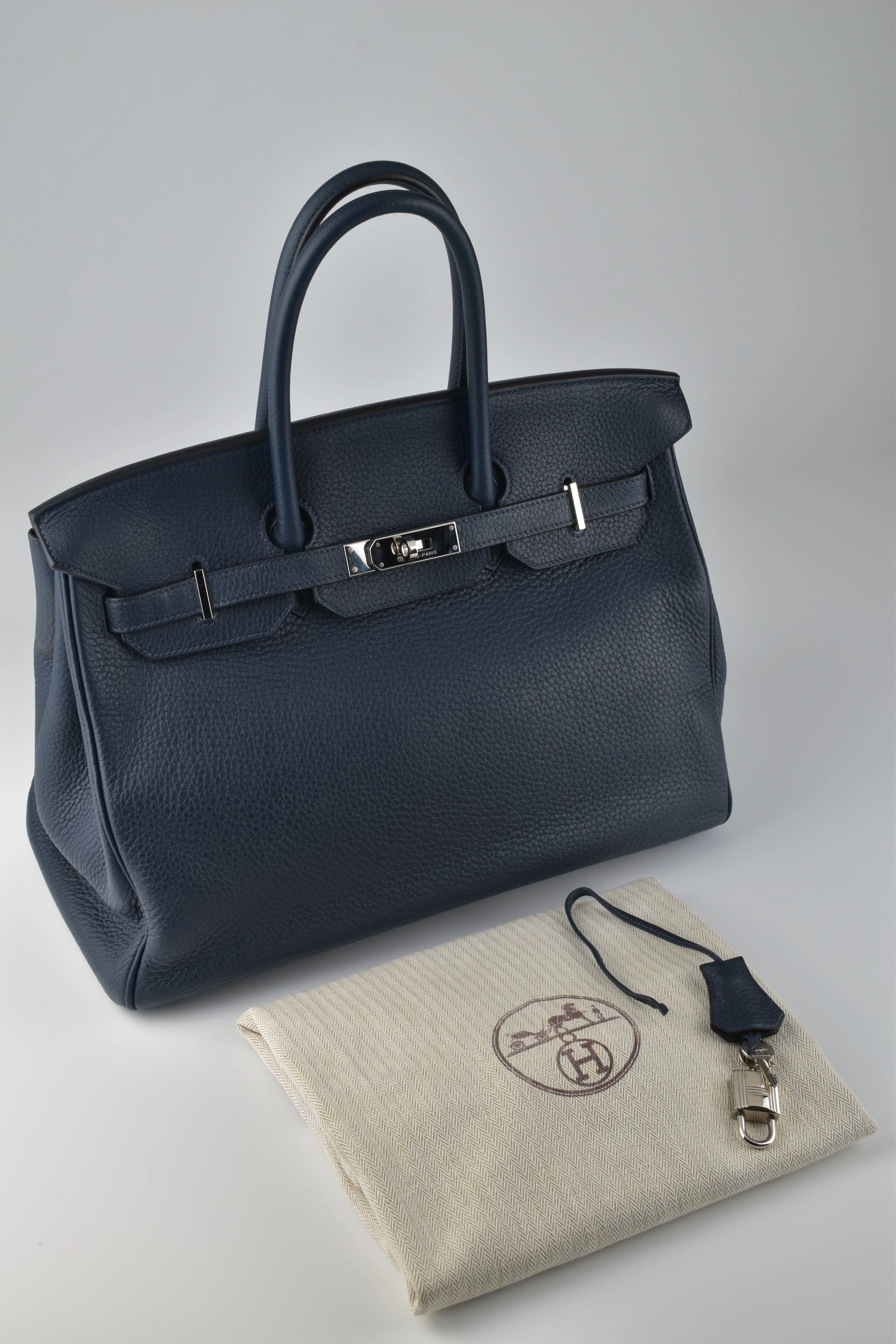 Bleu Nuit Togo Birkin 35 PHW