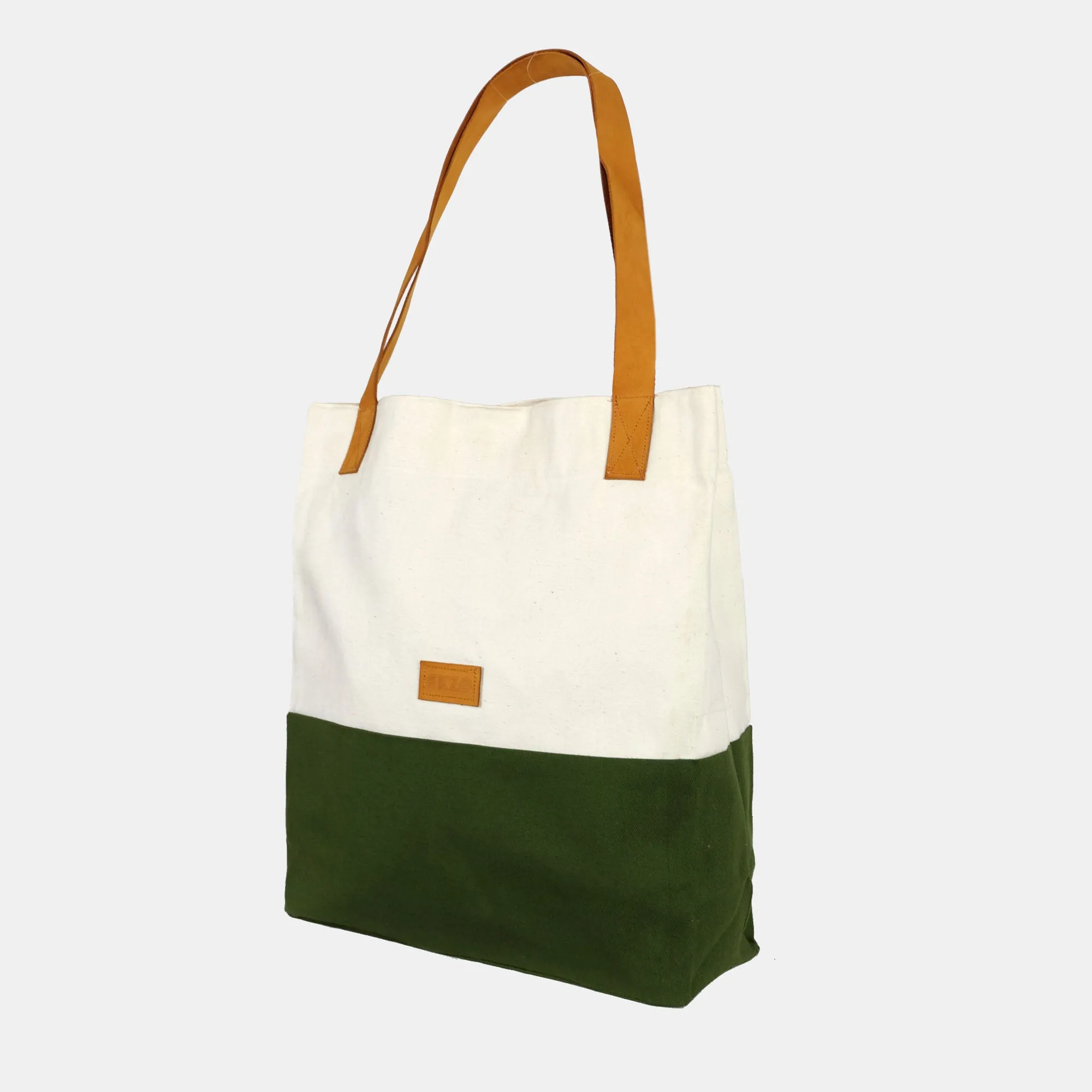 Block Tote Bag - Green