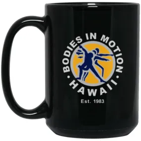 Bodies in Motion  15 oz. Black Mug