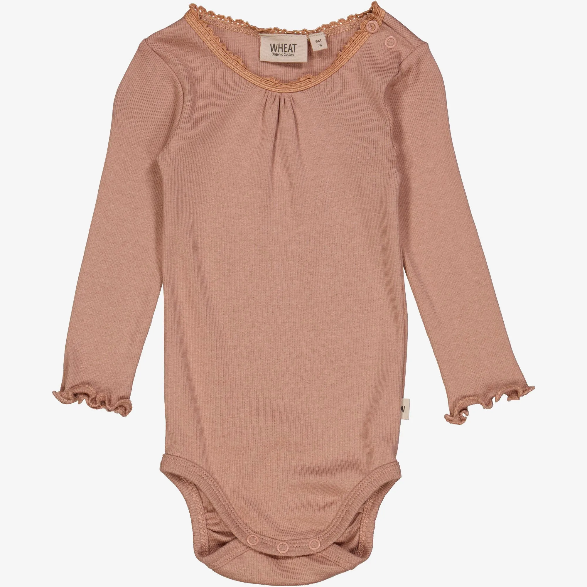 Body Rib Lace LS - rose dawn