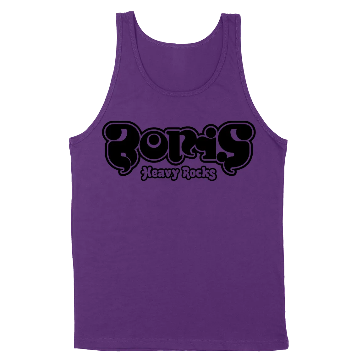 Boris "Heavy Rocks: Black“ Purple Tank Top