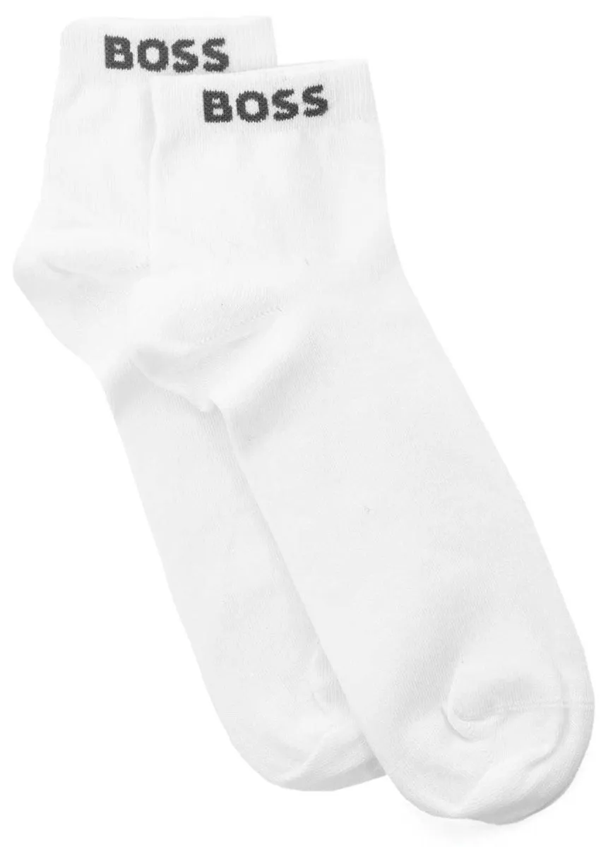 Boss 2 Pair Shoe Socks White For Men