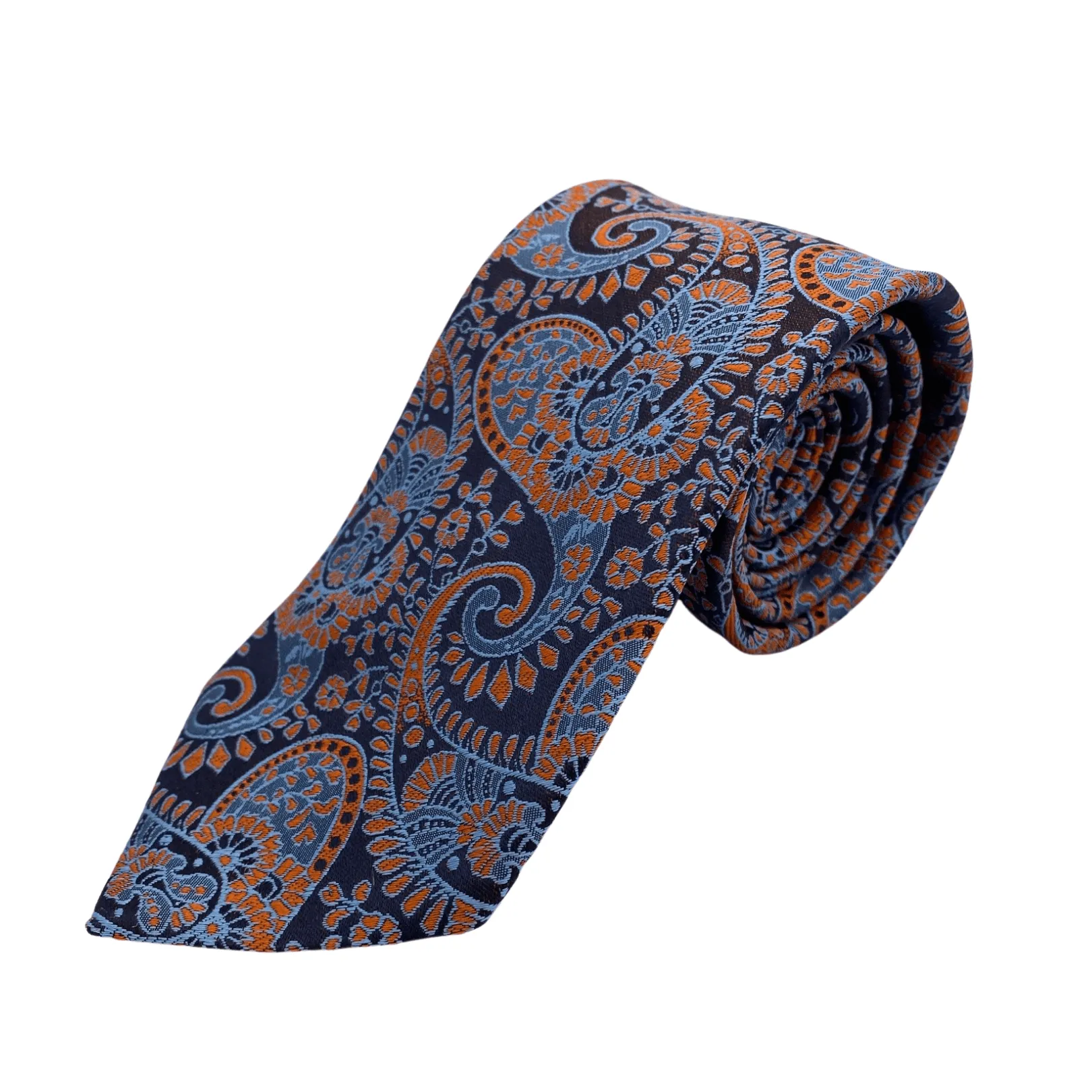 BOSS by HUGO BOSS Silk Paisley Tie - Blue & Orange