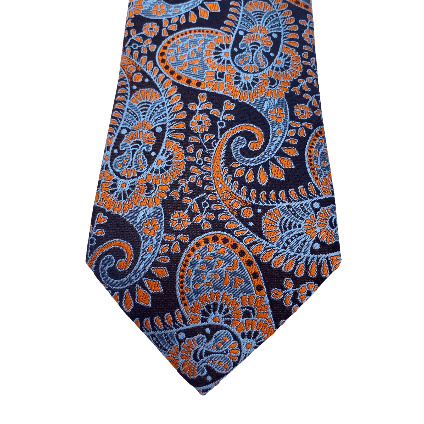 BOSS by HUGO BOSS Silk Paisley Tie - Blue & Orange