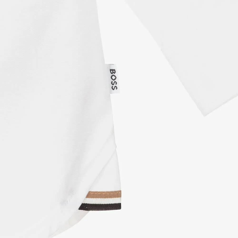 Boss Long Sleeved Shirt White