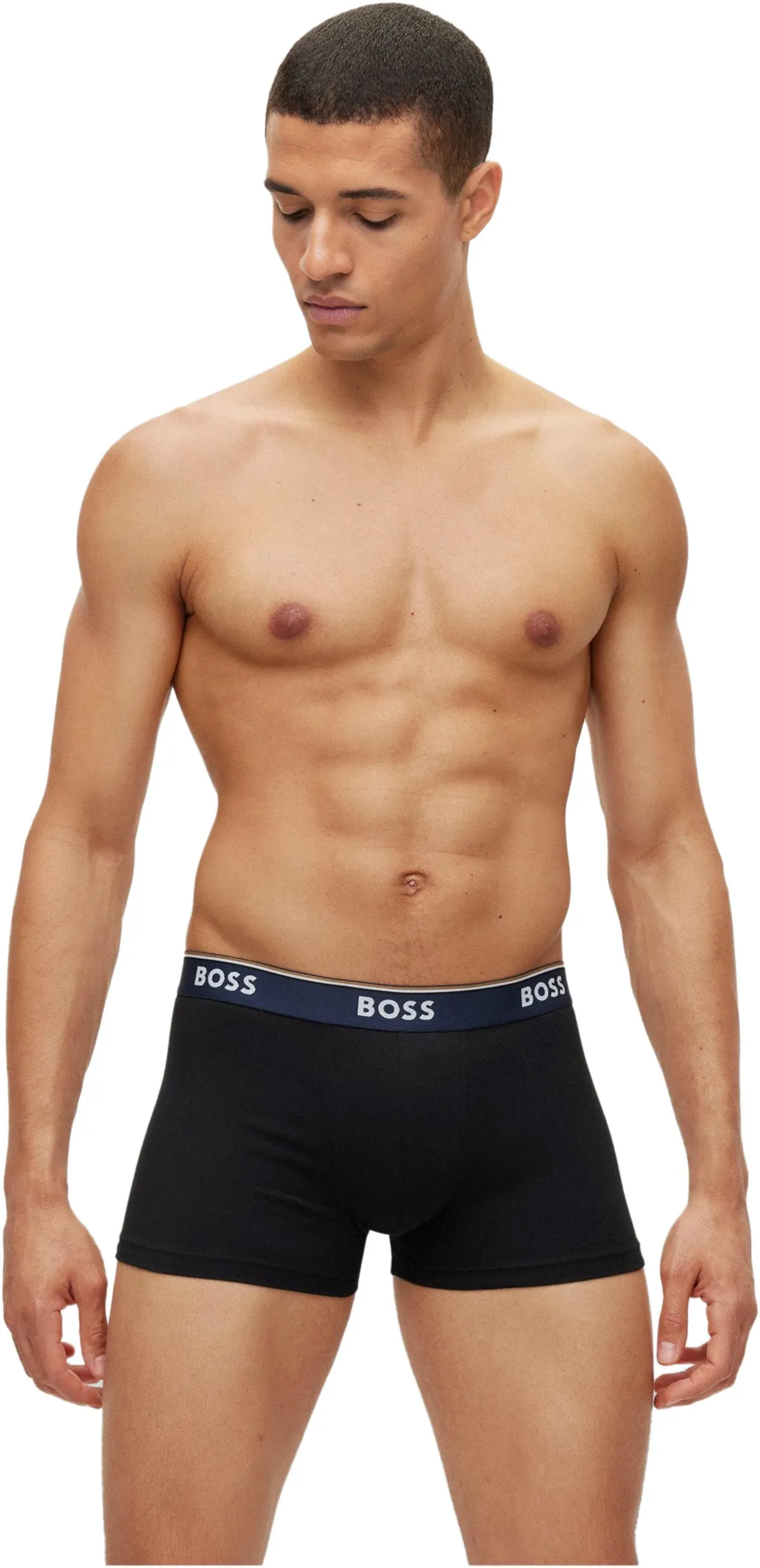 Boss Trunk 3 Pair In Black For Men