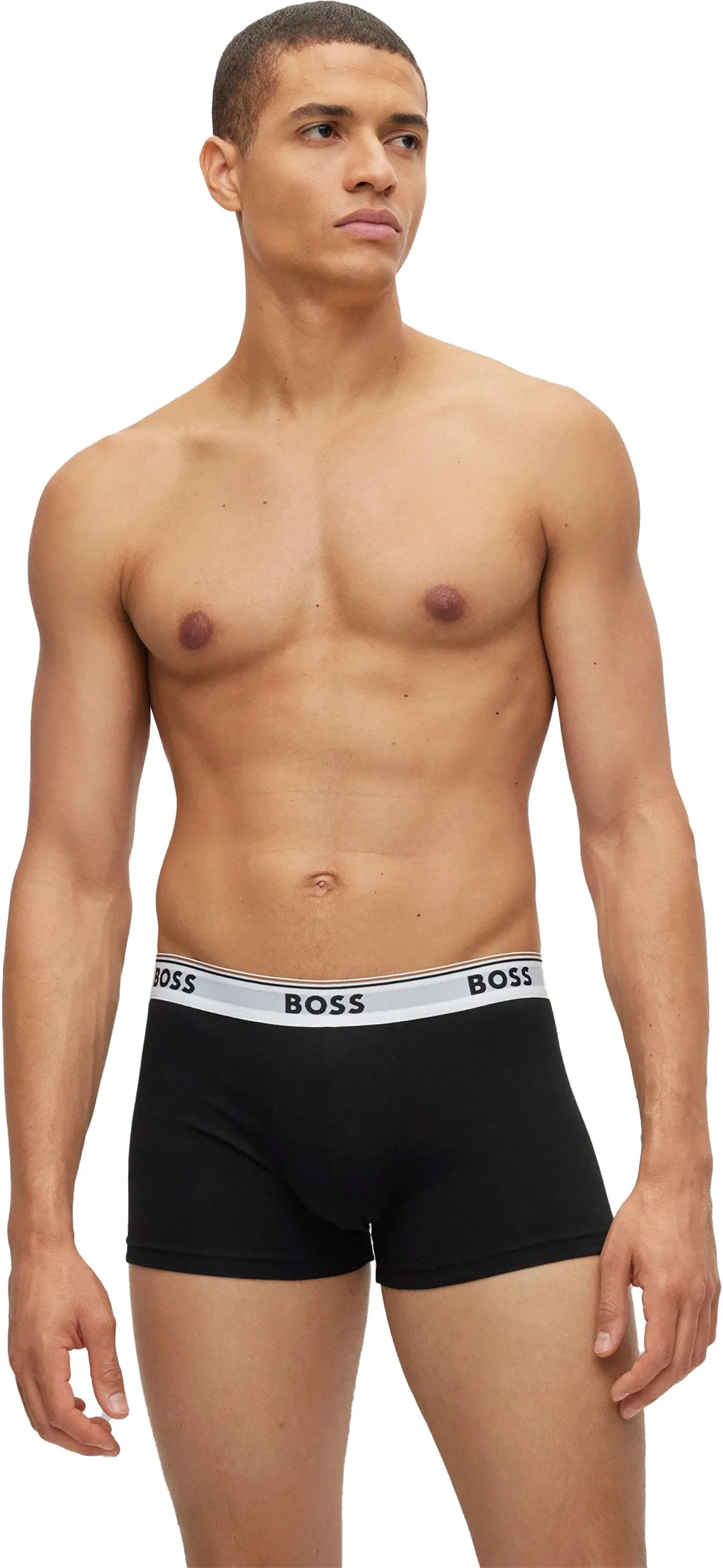 Boss Trunk 3 Pair In Black For Men