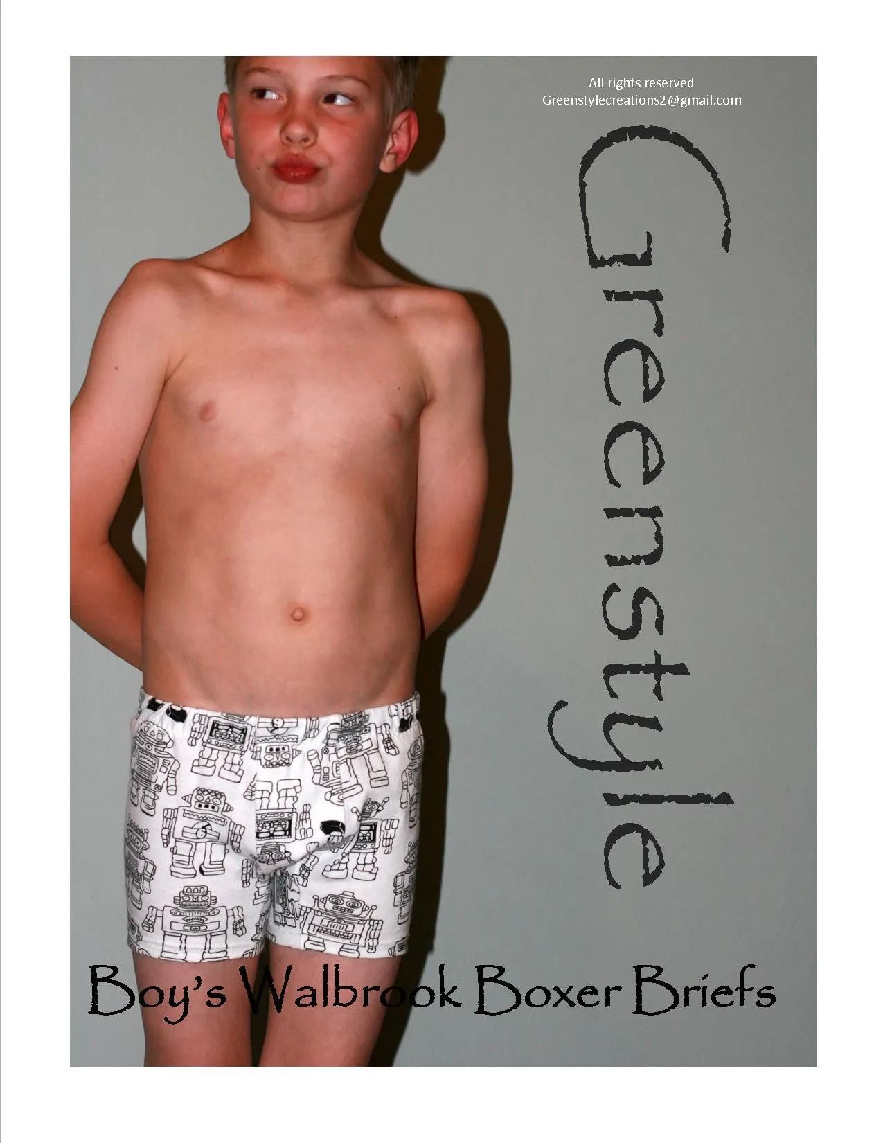 Boy's Walbrook Boxer Briefs PDF Sewing Pattern 2T to 14 years