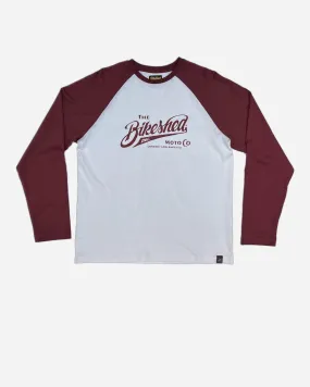 BSMC Inc. Baseball Jersey LS - Burgundy/White