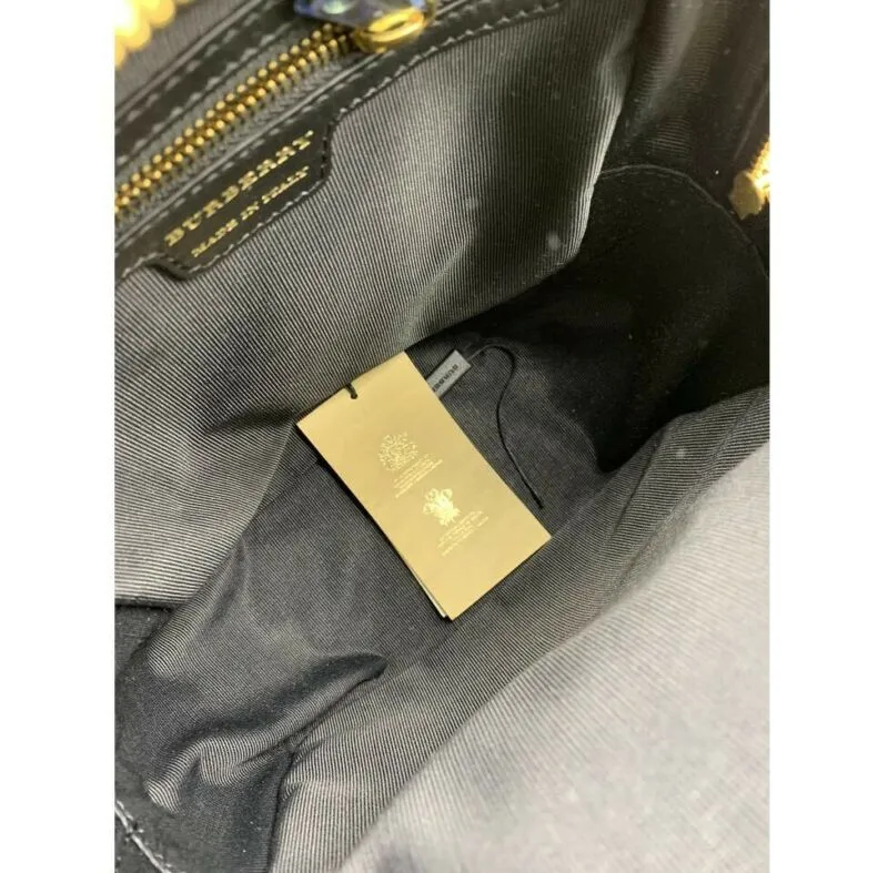 Burberry Link 1983 House Check Brown Canvas Backpack