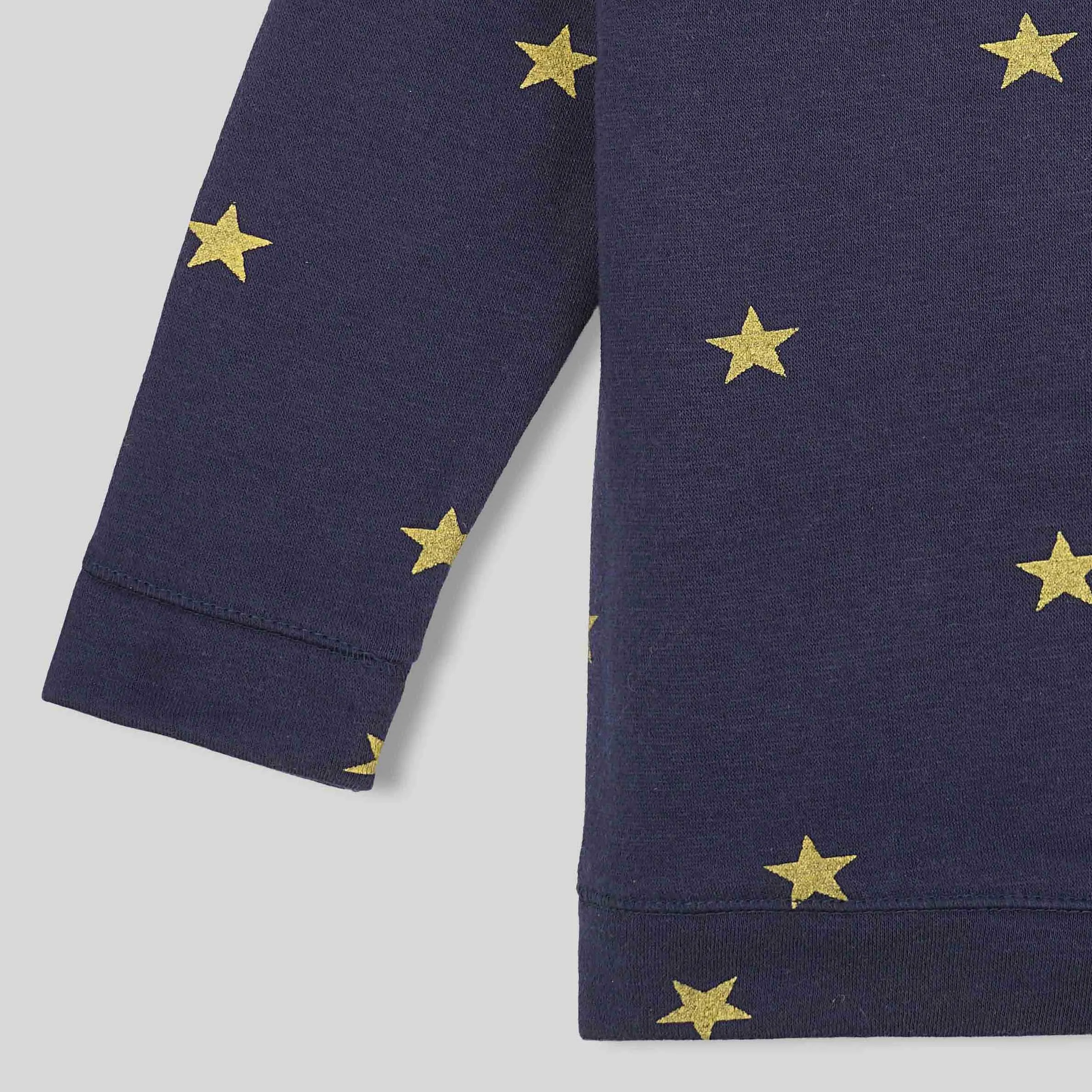 C1075 BC Blue with Stars Sweatshirt