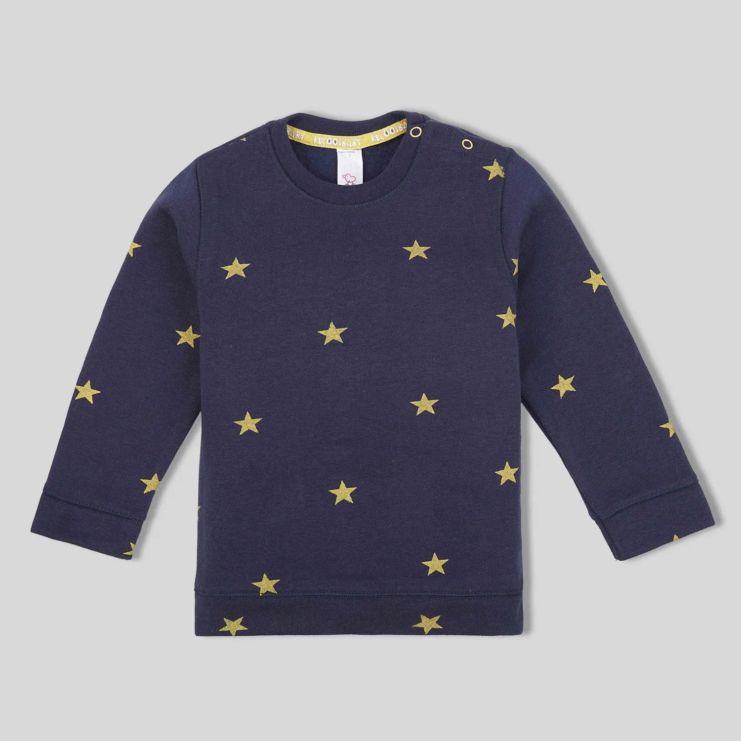 C1075 BC Blue with Stars Sweatshirt