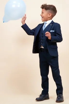 CALLUM - Childrens Blue Three Piece Suit