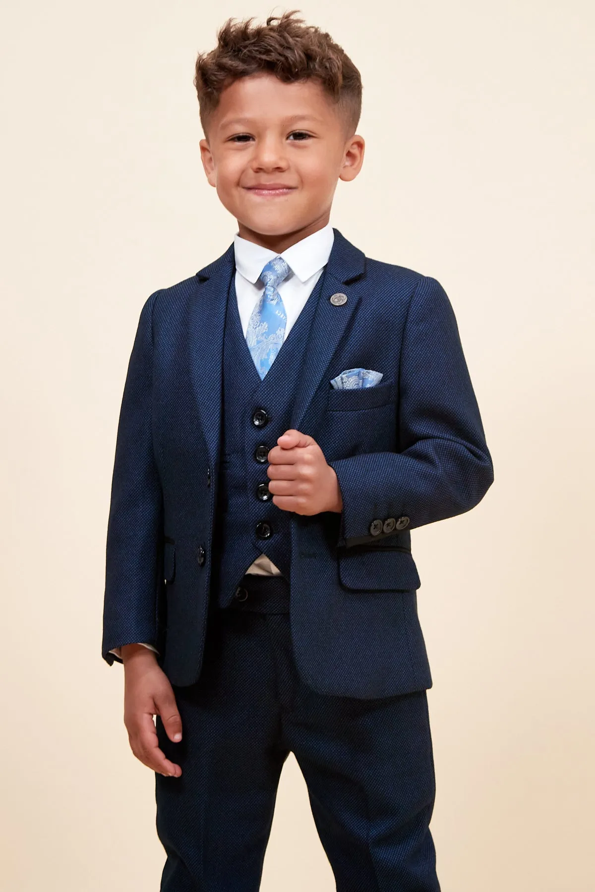 CALLUM - Childrens Blue Three Piece Suit